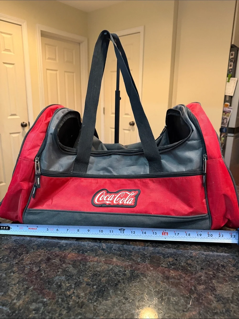 Coca Cola Red and Gray Men’s Duffel Tote